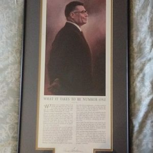 Vince Lombardi speech framed